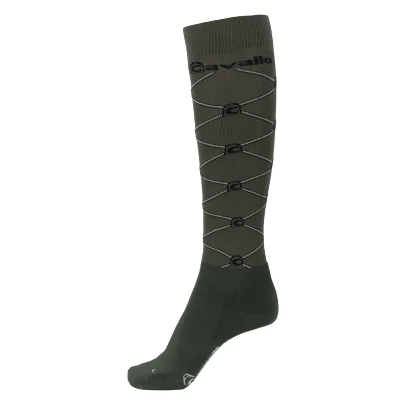 Cavallo Sioux Unisex Long Functional Socks - Olive